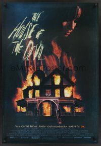 8z526 HOUSE OF THE DEVIL DS 1sh '09 Jocelin Donahue, cool horror artwork!