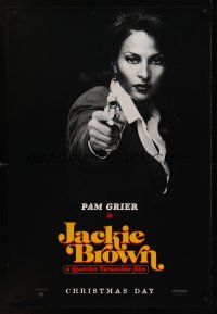 8z553 JACKIE BROWN teaser DS 1sh '97 Quentin Tarantino, great image of Pam Grier!