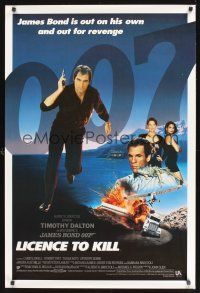 8z572 LICENCE TO KILL int'l 1sh '89 Timothy Dalton as James Bond, he's out for revenge!