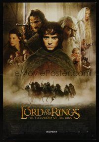 8z580 LORD OF THE RINGS: THE FELLOWSHIP OF THE RING advance 1sh '01 J.R.R. Tolkien, Elijah Wood!