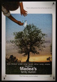 8z584 MADEA'S FAMILY REUNION teaser DS 1sh '06 Tyler Perry, Blair Underwood, cool puzzle design!