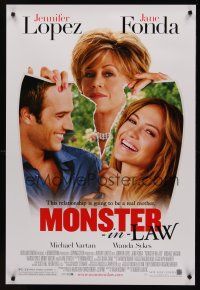 8z604 MONSTER-IN-LAW 1sh '05 Jennifer Lopez, Jane Fonda, Michael Vartan!