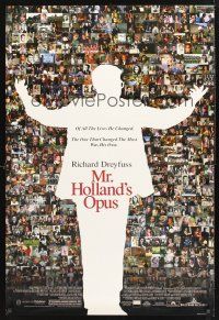 8z607 MR. HOLLAND'S OPUS DS 1sh '95 Richard Dreyfuss, wonderful montage of scenes from the movie!