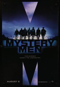 8z616 MYSTERY MEN teaser DS 1sh '99 Ben Stiller, Janeane Garofalo, William H. Macy, Paul Reubens!
