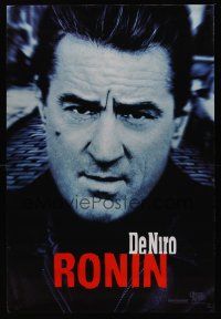 8z671 RONIN teaser DS 1sh '98 Jean Reno, cool close-up of Robert De Niro!