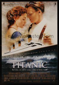 8z745 TITANIC style B int'l 1sh '97 Leonardo DiCaprio, Kate Winslet, directed by James Cameron!