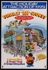 8z749 TOTALLY TOY STORY 1sh '95 Disney & Pixar cartoon, great image of Buzz, Woody & cast!