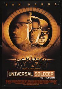 8z769 UNIVERSAL SOLDIER THE RETURN int'l DS 1sh '99 Jean-Claude Van Damme, Michael Jai White!