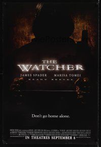 8z775 WATCHER advance DS 1sh '00 Keanu Reeves, James Spader, spooky man w/garrote image!