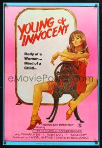 8z785 WILD INNOCENTS 1sh '82 woman's body, child's mind, sexy Young & Innocent art, Ron Jeremy!