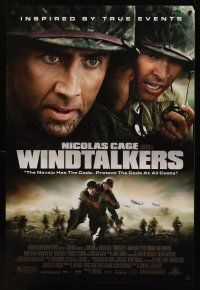 8z790 WINDTALKERS DS 1sh '02 World War II soldier Nicolas Cage, directed by John Woo!