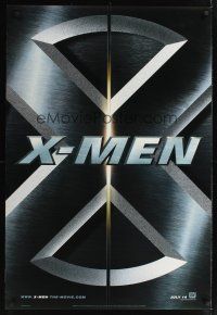 8z799 X-MEN teaser DS 1sh '00 Patrick Stewart, Hugh Jackman, Bryan Singer, Marvel Comics!