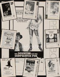 9a029 LOT OF 19 UNCUT PRESSBOOKS lot '76 - '79 Duchess & the Dirtwater Fox, Driver, Omen II & more!