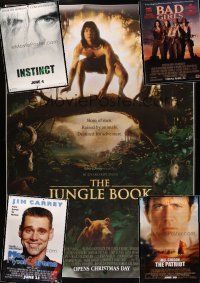 9a034 LOT OF 15 UNFOLDED BUS STOP POSTERS lot '94 - '00 The Jungle Book, The Patriot & more!