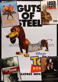 9a035 LOT OF 13 UNFOLDED BUS STOP POSTERS lot '94 - '01 Toy Story, Thomas Crown Affair & more!