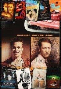9a042 LOT OF 19 UNFOLDED ONE-SHEETS lot '91 - '01 Fight Club, Enemy at the Gates, Driven & more!