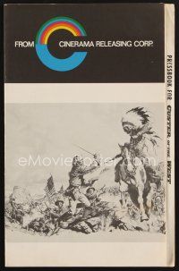 9a265 CUSTER OF THE WEST pressbook '68 Robert Shaw vs Indians at the Battle of Little Big Horn!