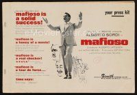 9a286 MAFIOSO pressbook '64 full-length image of gangster Alberto Sordi!