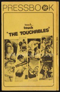 9a317 TOUCHABLES pressbook '68 Judy Huxtable, psychedelic love in the fifth dimension!