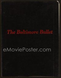 9a203 BALTIMORE BULLET final draft script '79 screenplay by John Brascia & Robert Vincent O'Neil!