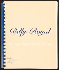 9a204 BILLY ROYAL script September 20, 1991, unproduced screenplay by James & Kelly Gambina!