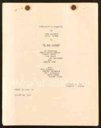 9a229 MY MAN GODFREY continuity & dialogue script Aug 1957, screenplay by Freeman, Berneis & Bowers