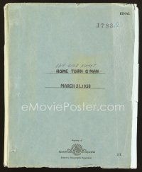 9a234 ONE WILD NIGHT final draft script March 21, 1938, screenplay by Charles Belden & Jerry Cady!