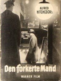 9a198 WRONG MAN Danish program '59 Henry Fonda, Vera Miles, Alfred Hitchcock, different images!