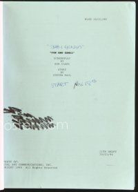 9a202 BABY GENIUSES eleventh draft script October 21, 1996, screenplay by Bob Clark, Fun & Games!