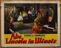9b115 ABE LINCOLN IN ILLINOIS LC '40 Raymond Massey comes home to find his mother has died!