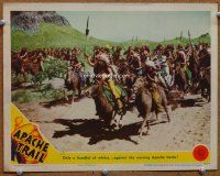 9b126 APACHE TRAIL LC '42 many members of the Native American Apache tribe on war parth!