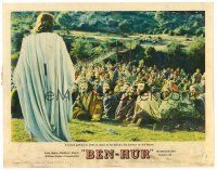9b144 BEN-HUR LC #4 '60 a crowd listens to Jesus deliver the Sermon on the Mount!