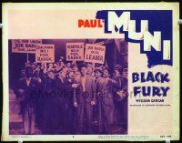 9b155 BLACK FURY LC #8 R56 thugs convince dimwitted minor Paul Muni to run for union head!