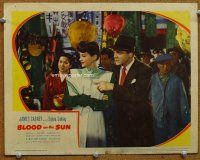 9b162 BLOOD ON THE SUN LC '45 James Cagney shows pretty Sylvia Sidney the sights in Tokyo!