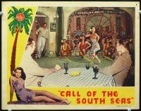 9b199 CALL OF THE SOUTH SEAS LC '44  Allan Lane & men in club watch pretty tropical girls perform!