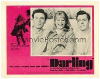 9b239 DARLING LC '65 sexy Julie Christie between Laurence Harvey & Dirk Bogarde, John Schlesinger