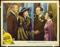 9b264 EASTER PARADE LC #6 '48 man with Ann Miller tells Judy Garland & Fred Astaire they're in!