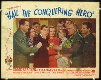 9b348 HAIL THE CONQUERING HERO LC #1 '44 directed by Preston Sturges, all the top cast in a crowd!