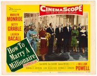 9b384 HOW TO MARRY A MILLIONAIRE LC #7 '53 William Powell watches Marilyn Monroe & Betty Grable!