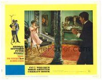 9b386 HOW TO STEAL A MILLION LC #8 '66 scared Audrey Hepburn holds gun on Peter O'Toole!
