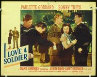 9b393 I LOVE A SOLDIER LC '44 Paulette Goddard between Sonny Tufts & three sailors!