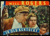 9b398 IN OLD KENTUCKY LC '35 close up of Will Rogers & pretty Dorothy Wilson!