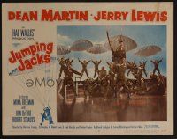 9b416 JUMPING JACKS LC #2 '52 great image of Army paratroopers Dean Martin & Jerry Lewis!