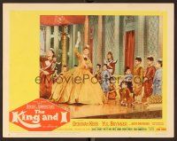 9b423 KING & I LC #3 R61 Deborah Kerr in huge dress entertains children!