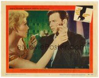 9b467 MAN WITH THE GOLDEN ARM LC #2 '56 Kim Novak wants Frank Sinatra to light her cigarette!