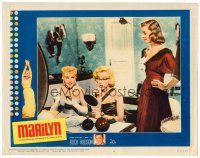 9b473 MARILYN LC #4 '63 sexy Monroe w/Lauren Bacall & Betty Grable in How to Marry a Millionaire!