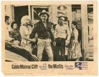 9b498 MISFITS LC #2 '61 Clark Gable, sexy Marilyn Monroe & Montgomery Clift after fight!
