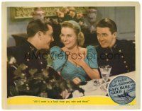 9b522 NAVY BLUE & GOLD LC R41 pretty Florence Rice between cadets James Stewart & Robert Young!