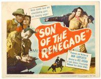 9b093 SON OF THE RENEGADE TC '53 none dared face his smouldering guns or his blazing anger!