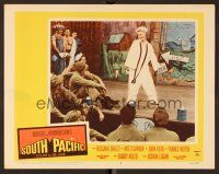9b658 SOUTH PACIFIC LC #8 '59 Mitzi Gaynor sings on stage in sailor suit, Rodgers & Hammerstein!